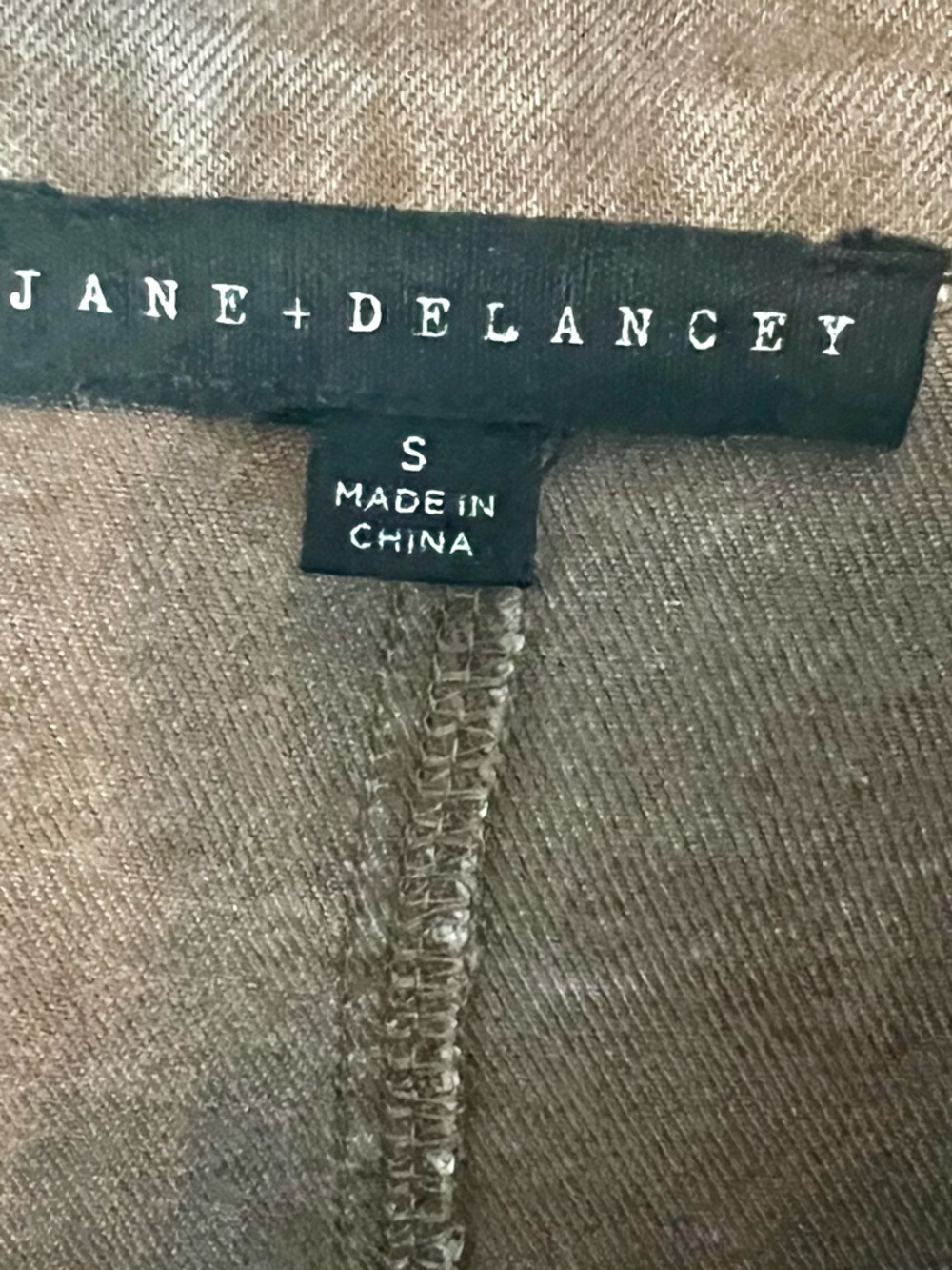 Jane and Delancey Brown Utility Zip-Front Jacket - Picture 3 of 4